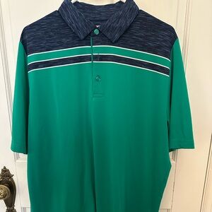 Callaway Green and Navy Polo Shirt